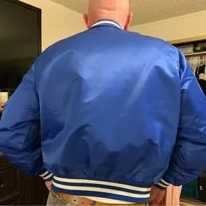 Jackets & Coats | Danny Goodman Dodgers Blue Satin Bomber